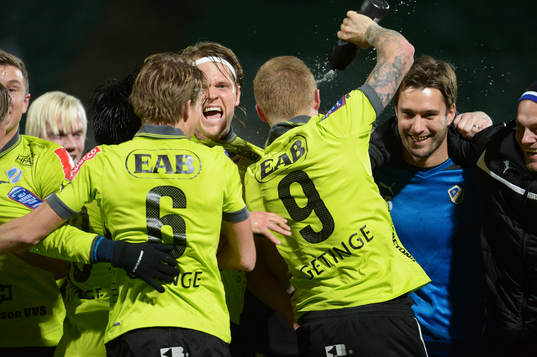Halmstad tillbaka i Allsvenskan! Gudjon Baldvinsson,