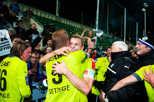 Halmstad är tillbaka i Allsvenskan. Gudjon Baldvinsson