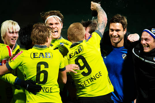 Halmstad är tillbaka i Allsvenskan. Gudjon Baldvinsson