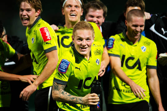 Halmstad är tillbaka i Allsvenskan. Gudjon Baldvinsson