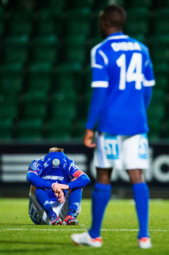 En spelare i Sundsvall deppar