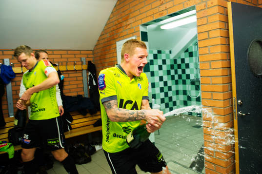 Halmstad är tillbaka i Allsvenskan. Gudjon Baldvinsson
