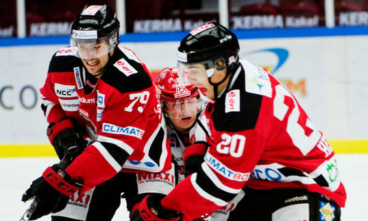 Sebastian Höglund, Almtuna, fastnar mellan Ludvig