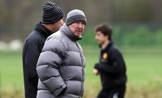 Football - Manchester United Training  - Manchester United