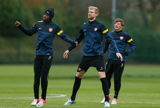 Football - Arsenal Training  - Arsenal Training Ground -