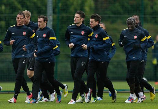 Football - Arsenal Training  - Arsenal Training Ground -