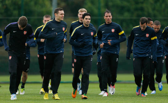 Football - Arsenal Training  - Arsenal Training Ground -