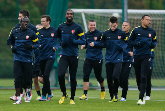 Football - Arsenal Training  - Arsenal Training Ground -