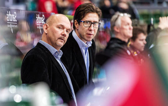 Kent Johansson, tränare, och Christian Lechtaler,