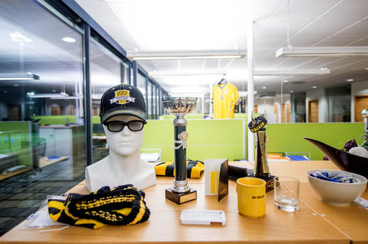 Detaljer i kontorslandskapet på Gothia Park Academy