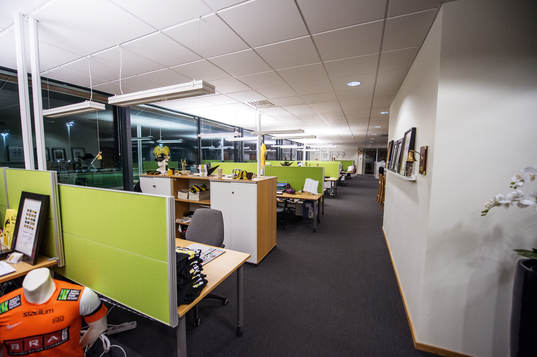 Kontorslandskap på Gothia Park Academy