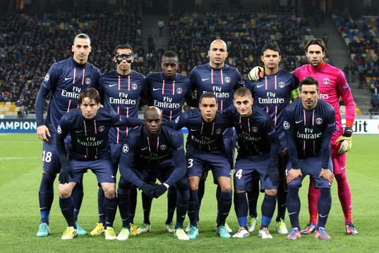 Equipe du PSG - 21.11.2012 - Dinamo Kiev / Paris Saint