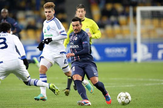 EZEQUIEL LAVEZZI - 21.11.2012 - Dinamo Kiev / Paris Saint