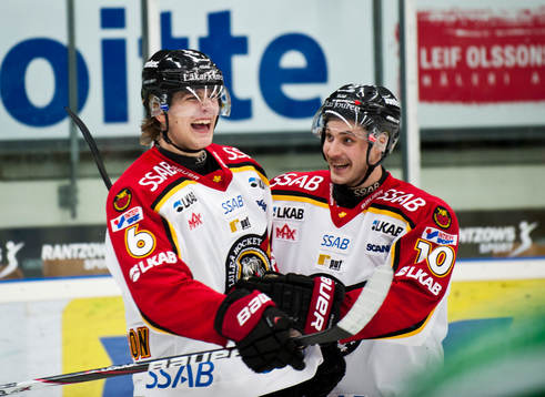 Toni Koivisto och Daniel Gunnarsson, Luleå, jubel