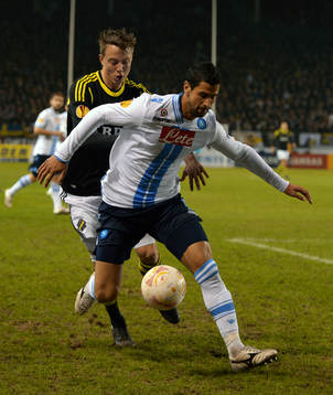 Viktor Lundberg, AIK och Miguel Britos, Napoli