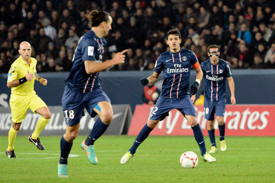 Thiago SILVA / Zlatan IBRAHIMOVIC - 24.11.2012 - PSG /