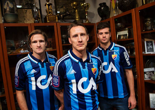 Spelarna Jesper Arvidsson, Andreas Johansson och Luis