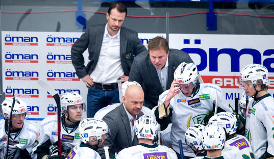 Leif Carlsson, coach och Radek Hamr och Andreas Johansson,