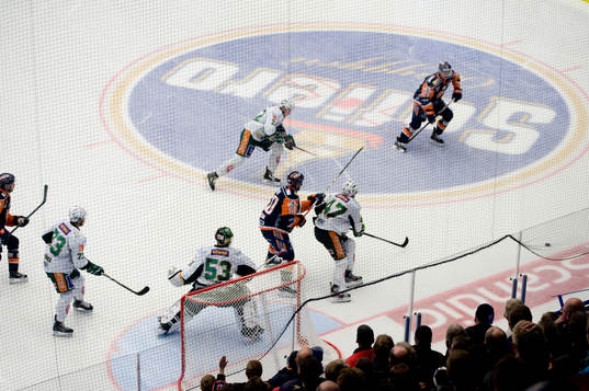 Översikt, mål, målkasse, målvakt, spelare, puck
