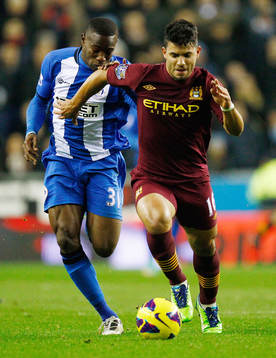 Football - Wigan Athletic v Manchester City - Barclays