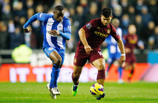 Football - Wigan Athletic v Manchester City - Barclays