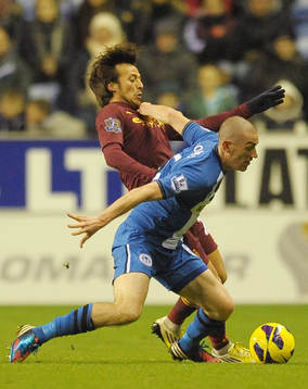 Football - Wigan Athletic v Manchester City - Barclays