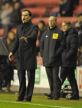 Football - Wigan Athletic v Manchester City - Barclays