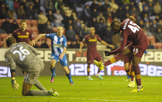 Football - Wigan Athletic v Manchester City - Barclays