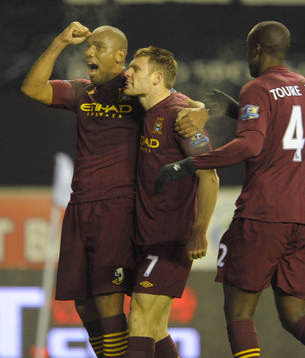 Football - Wigan Athletic v Manchester City - Barclays