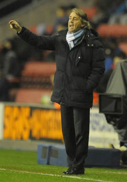 Football - Wigan Athletic v Manchester City - Barclays
