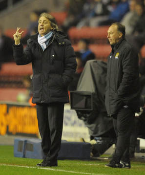 Football - Wigan Athletic v Manchester City - Barclays