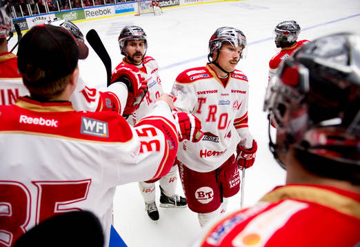 Florian Iberer, Mikael Ahlén, Troja Ljungby gratuleras av