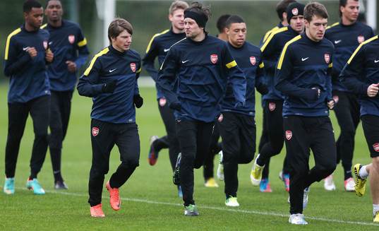 Football - Arsenal Training  - Arsenal Training Ground -