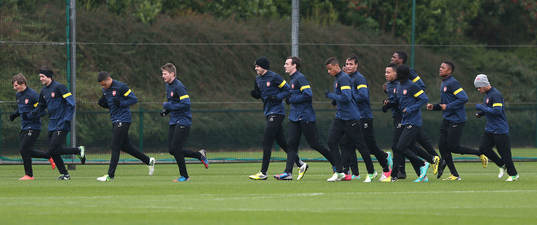 Football - Arsenal Training  - Arsenal Training Ground -