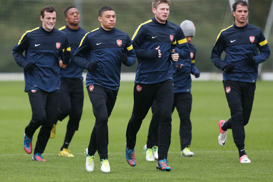 Football - Arsenal Training  - Arsenal Training Ground -