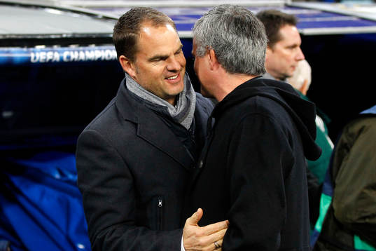Frank de Boer, tränare Ajax och Jose Mourinho, tränare