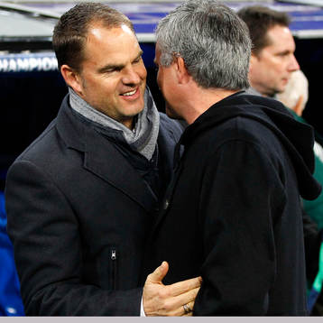 Frank de Boer, tränare Ajax och Jose Mourinho, tränare