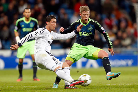 Cristiano Ronaldo och Viktor Fischer
