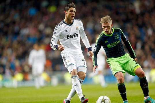 Cristiano Ronaldo och Viktor Fischer