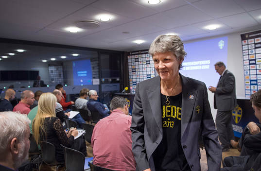 Pia Sundhage, förbundskapten damlandslaget