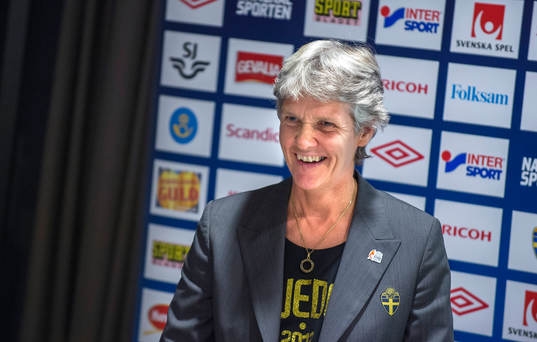 Pia Sundhage, förbundskapten damlandslaget