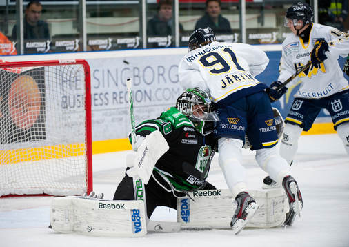 Andreas Jämtlin, HV71,  Martin Gerber, målvakt, Rögle
