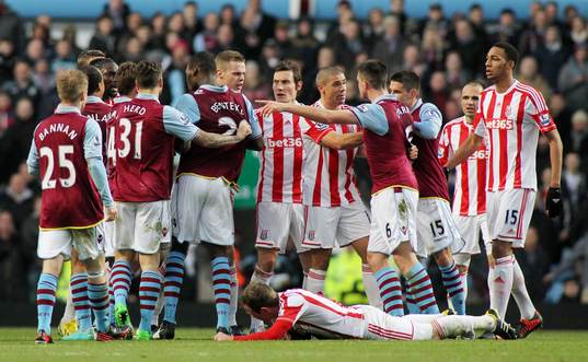 Football - Aston Villa v Stoke City - Barclays Premier