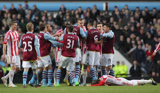 Football - Aston Villa v Stoke City - Barclays Premier