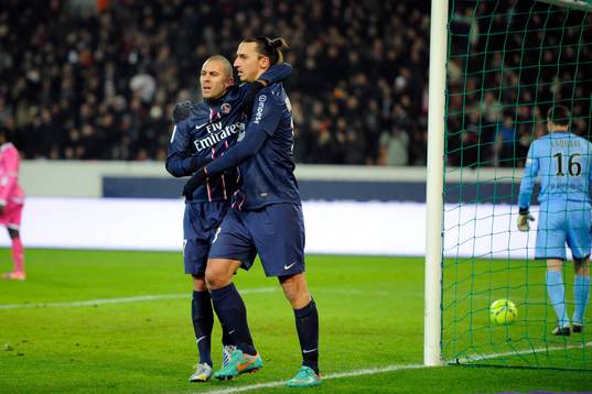 Jeremy MENEZ / ZLATAN IBRAHIMOVIC   - 08.12.2012 - PSG /