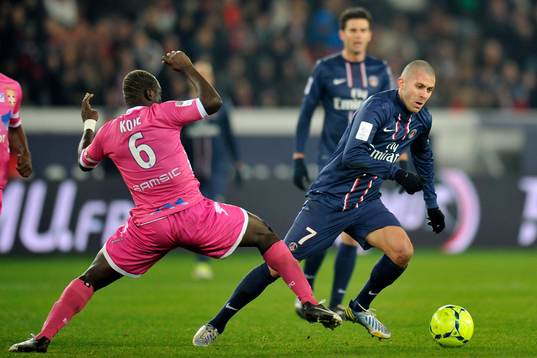 Jeremy MENEZ - 08.12.2012 - PSG /Evian Thonon - 16e journee