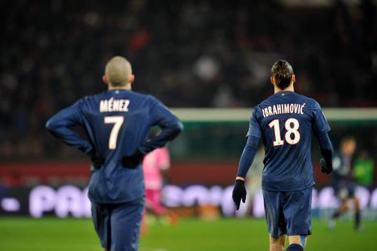 Jeremy MENEZ / Zlatan IBRAHIMOVIC - 08.12.2012 - PSG /Evian