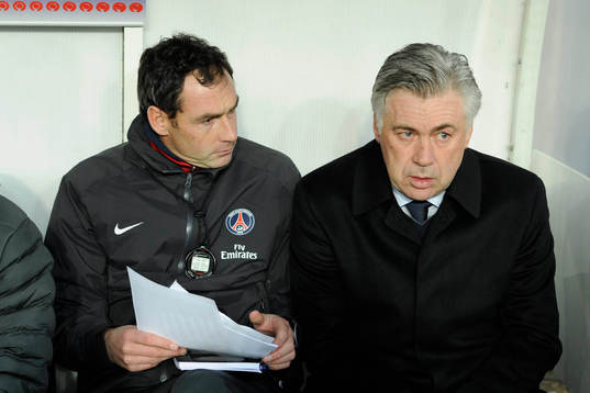 Paul CLEMENT / Carlo ANCELOTTI - 08.12.2012 - PSG /Evian