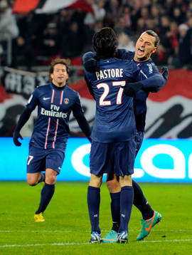 Javier PASTORE / Zlatan IBRAHIMOVIC   - 11.12.2012 -