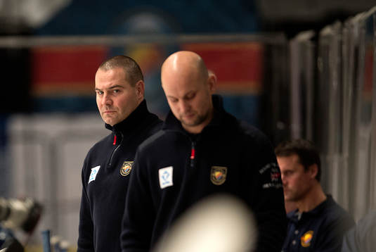 Tony Zabel och Mats Bäcklin, tränare Djurgården